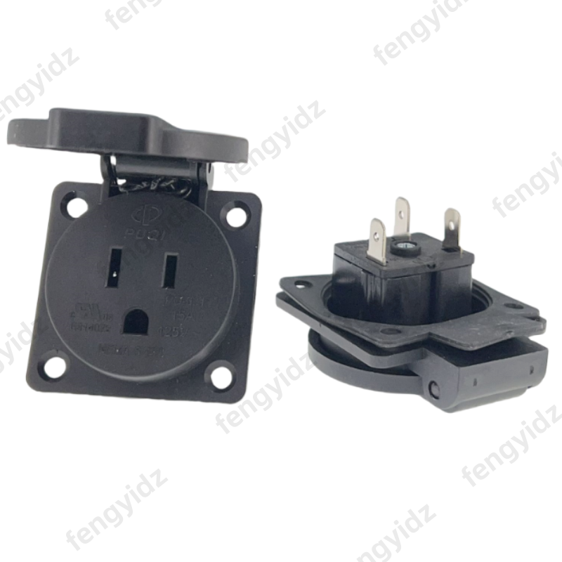 Outdoor Lighting Japan - Siyah 125 V 15A 20A IP44