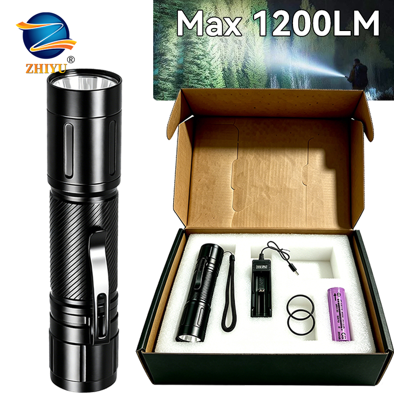 Outdoor Lighting Spotlight - 1200LM Sabit Odaklı LED El Feneri