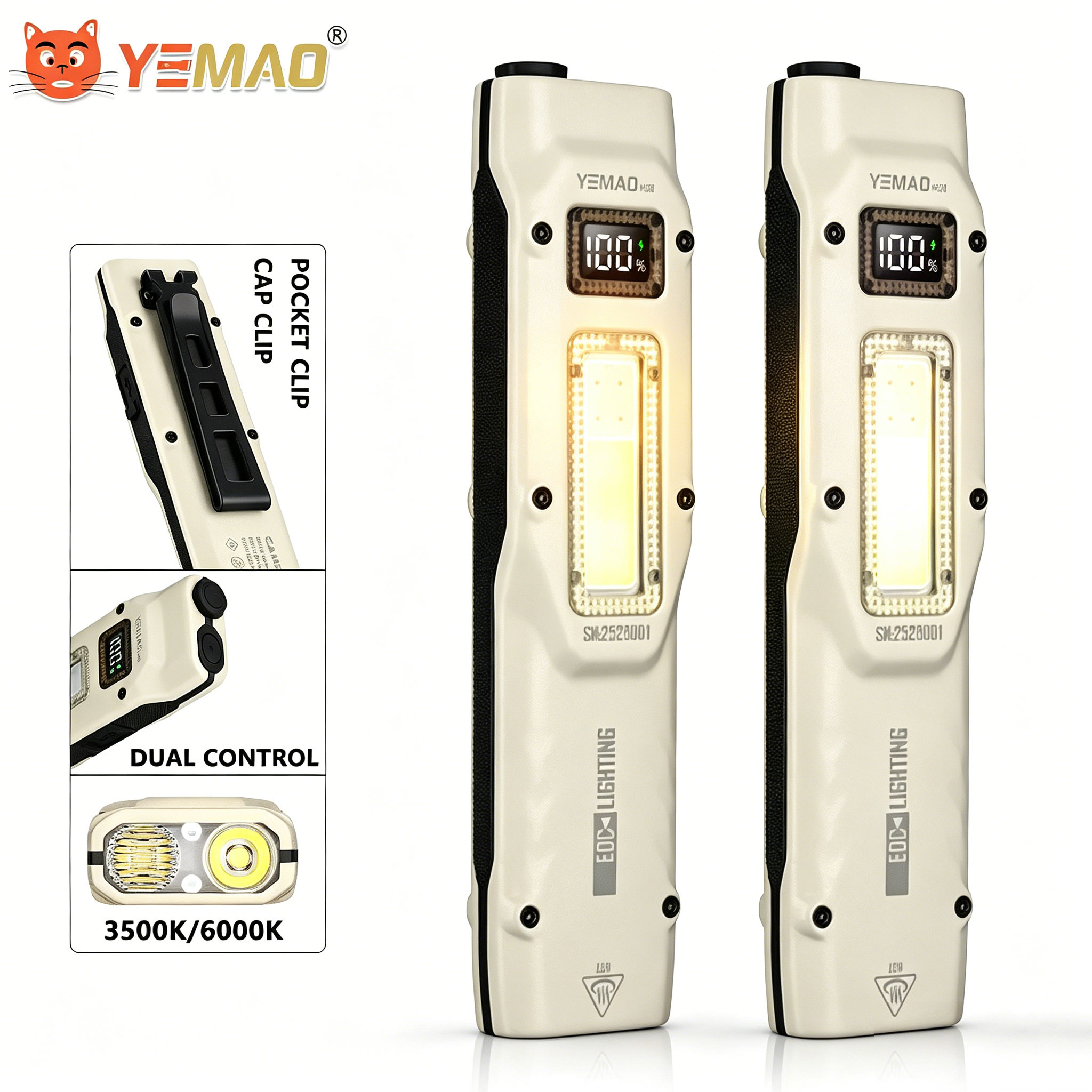 Zinc Outdoor Lighting - Taşınabilir 880LM YEMAO M28 Ultra-ince Taktik