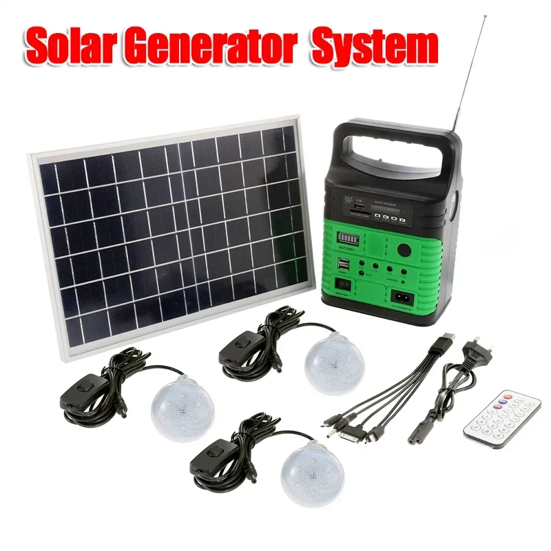 Outdoor Lighting Solar Panel - Taşınabilir kamp güneş enerjisi jeneratörü sistemi