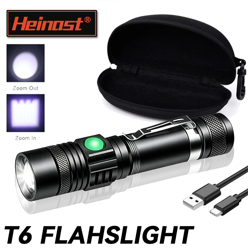 Outdoor Lighting Lowes - T6 LED Şarj Edilebilir El Feneri,