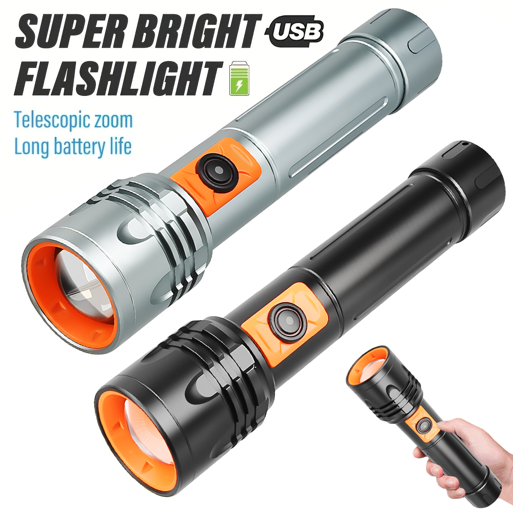 Outdoor Lighting Lowes - Yüksek Güçlü LED El Feneri USB