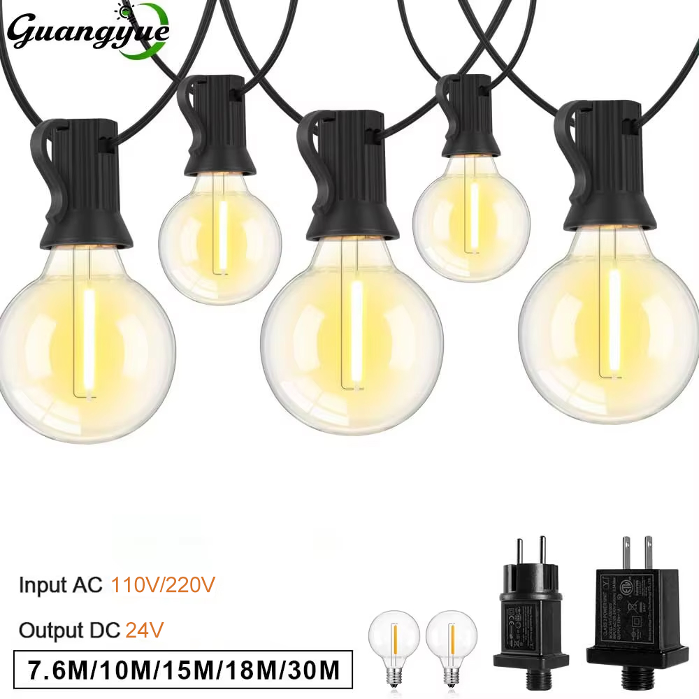 String Light Bistro - G40 LED Dize Işık E12 DC24V