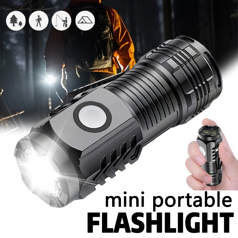 Outdoor Lighting Spotlight - Kalem Klipsli Mini 3LED El Feneri,