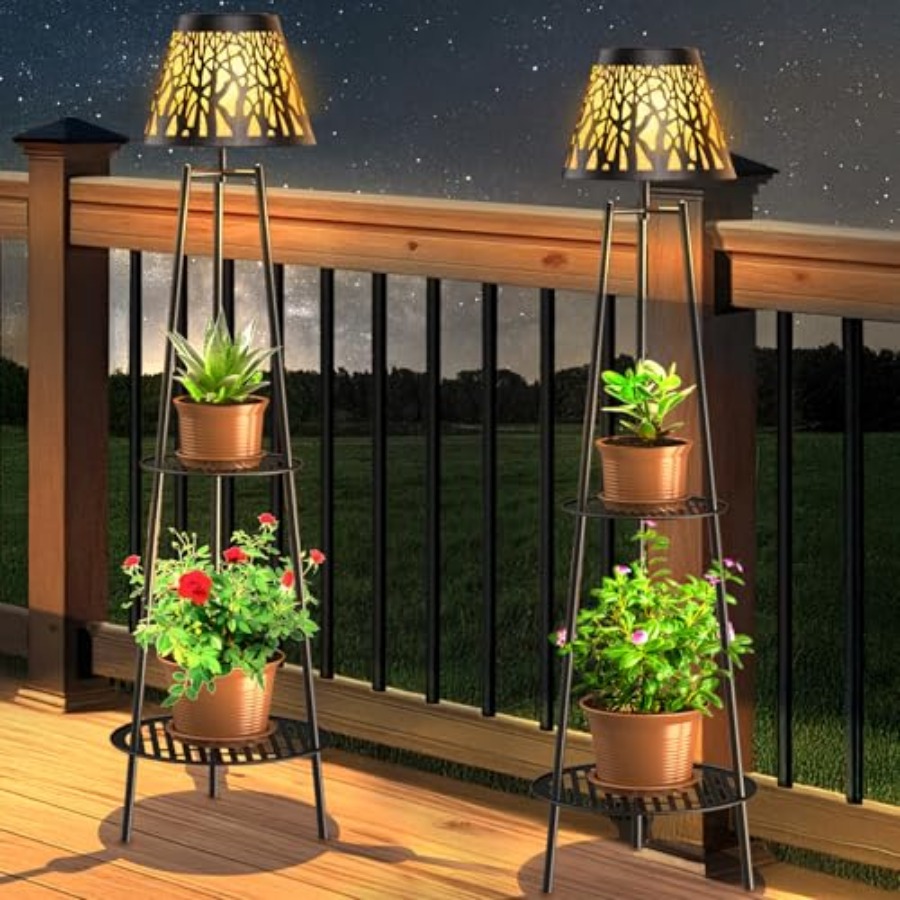 Outdoor Lighting For Garden - 2'li Paket Dış Mekan Güneş Enerjili