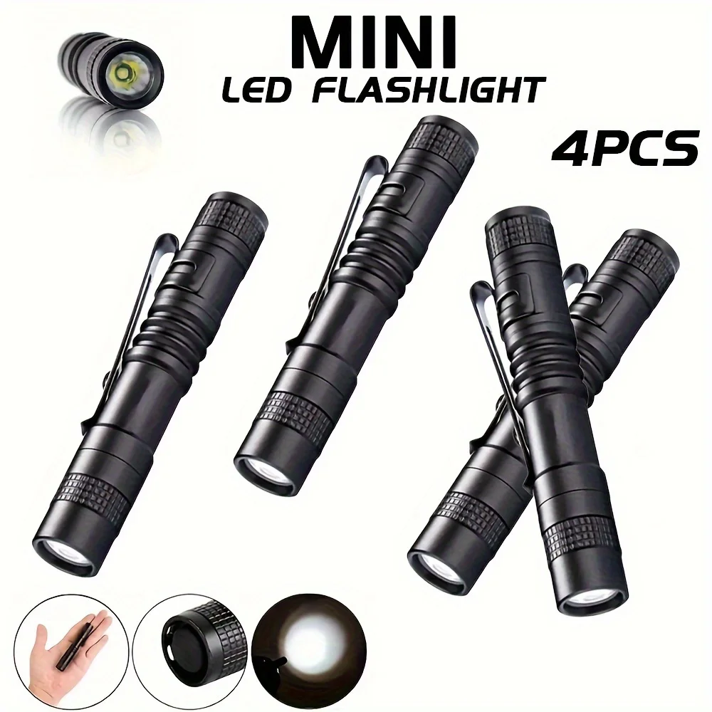 Zinc Outdoor Lighting - 1-4 adet Mini taşınabilir LED kalem