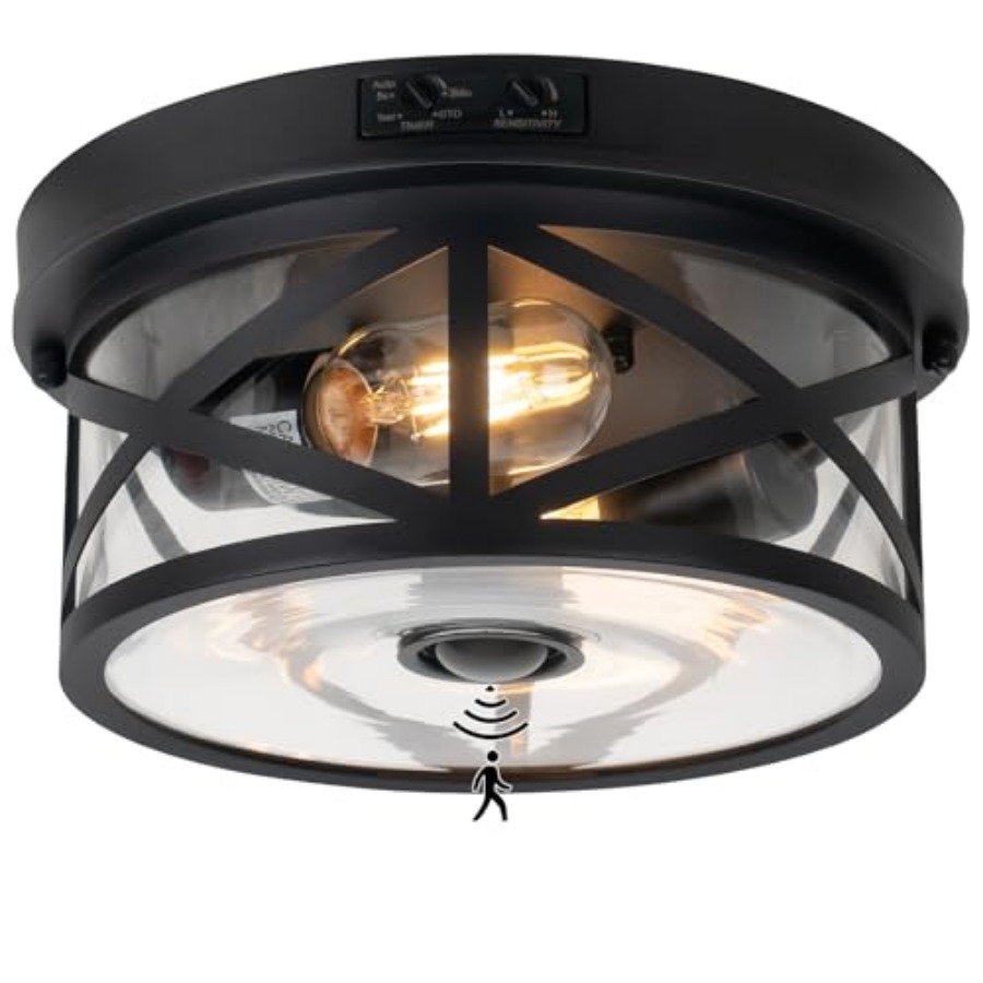 Outdoor Lighting Fixtures - Hareket Sensörlü Dış Mekan Tavan Lambası,