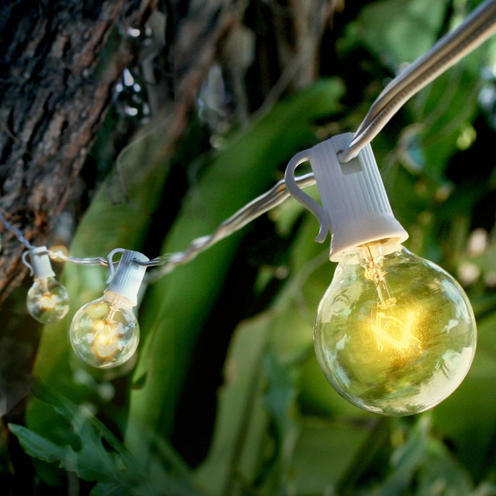 String Light Bistro - 8 Milyon G40 Ampul Küre Şeklinde