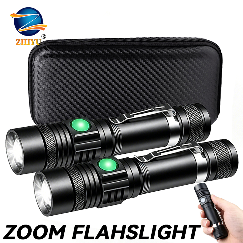 Zinc Outdoor Lighting - T6 LED Şarj Edilebilir El Feneri,