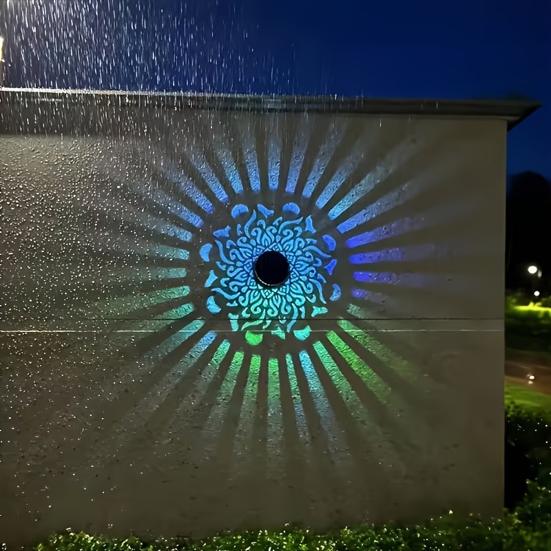 Outdoor Lighting Solar Panel - Güneş enerjili LED duvar lambası Mandala
