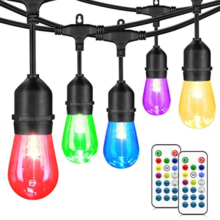 String Light Bistro - 48 Feet Dış Mekan Veranda Işıkları,