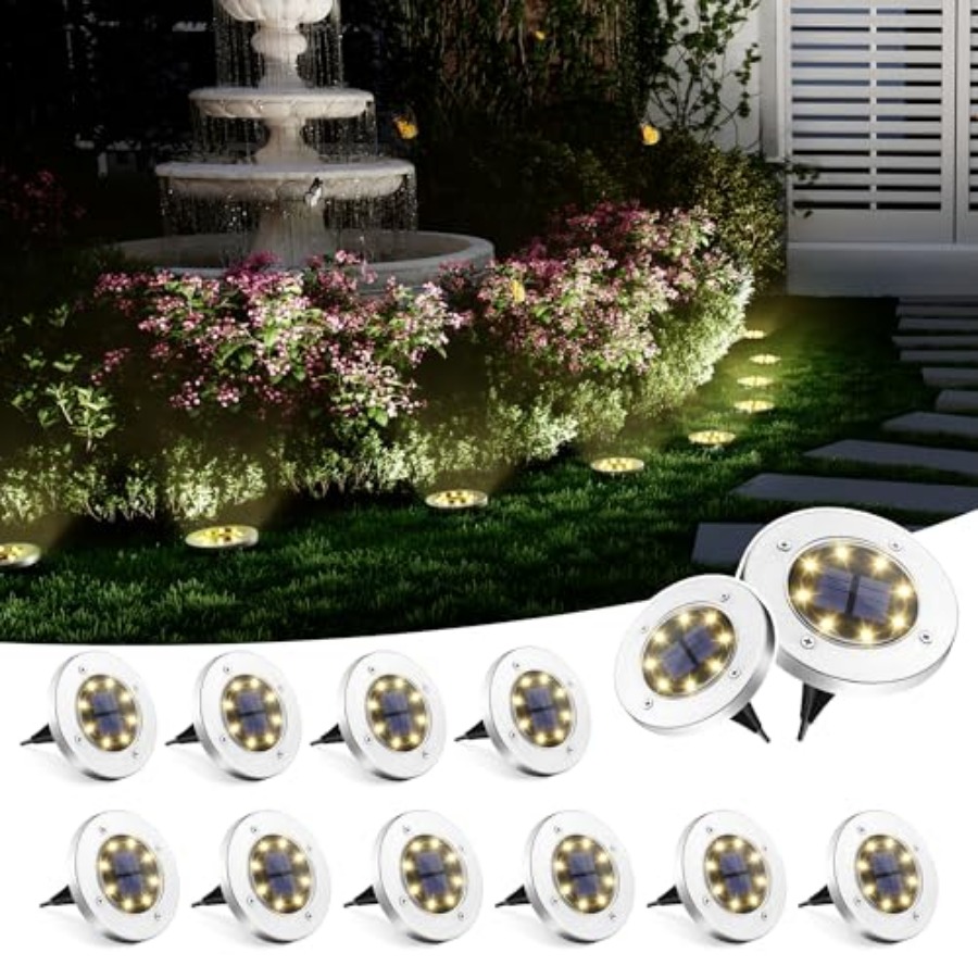 Outdoor Lighting For Garden - Güneş Enerjili Zemin Lambaları Dış Mekan