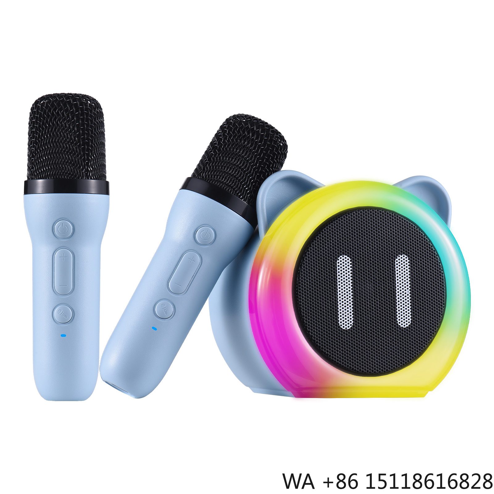Outdoor Lighting For Garden - 2 Kablosuz Mikrofonlu Karaoke Makinesi BT