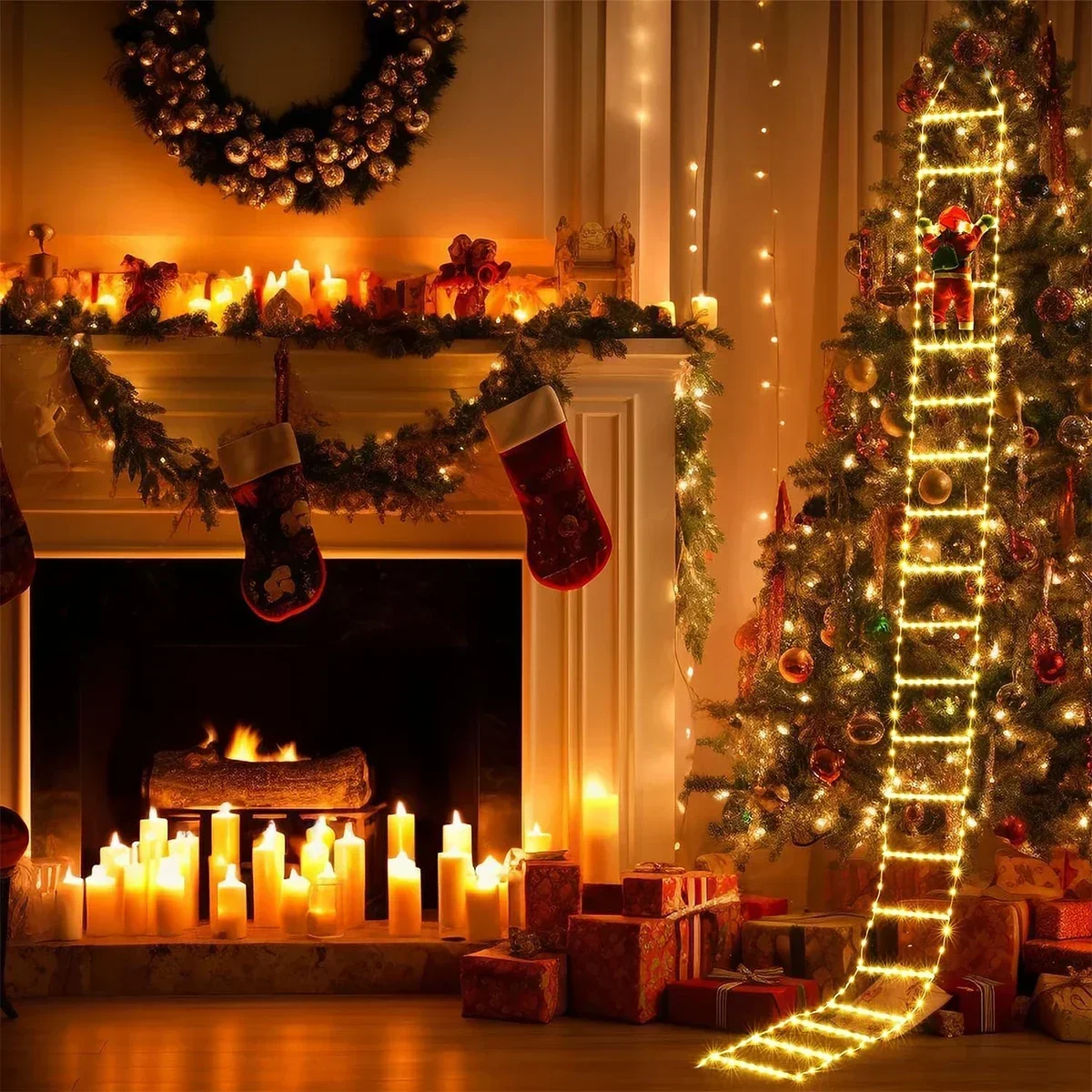 Noel baba ev için LED merdiven - Outdoor Lighting Strip incelemesi ve fiyatı