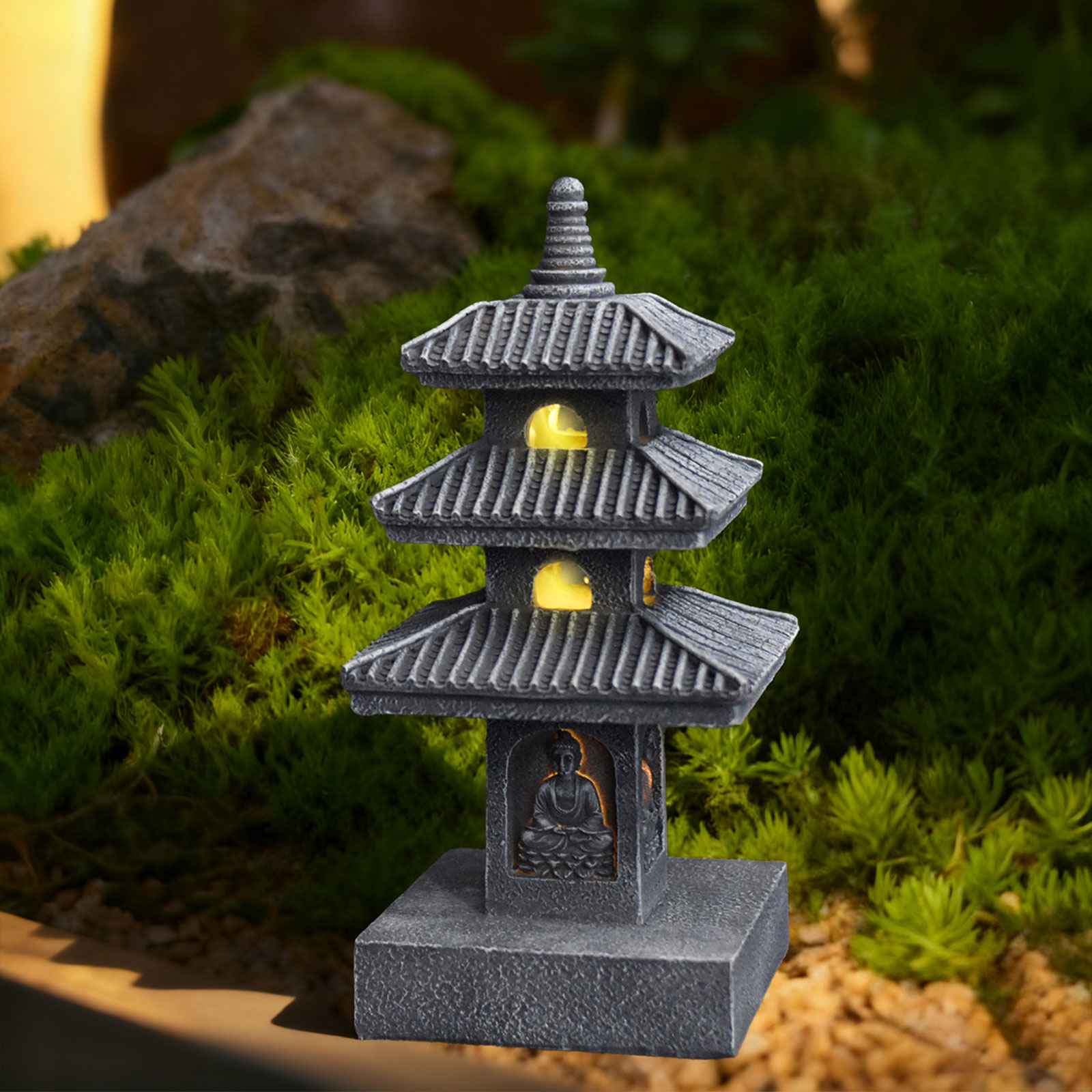 Güneş Enerjili Pagoda Fener Ba - Halo Outdoor Lighting incelemesi ve fiyatı
