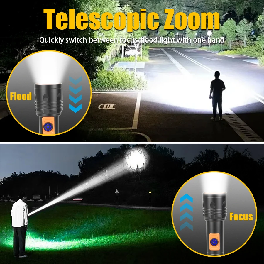 Yüksek Güçlü LED El Feneri USB - Outdoor Lighting Lowes incelemesi ve fiyatı