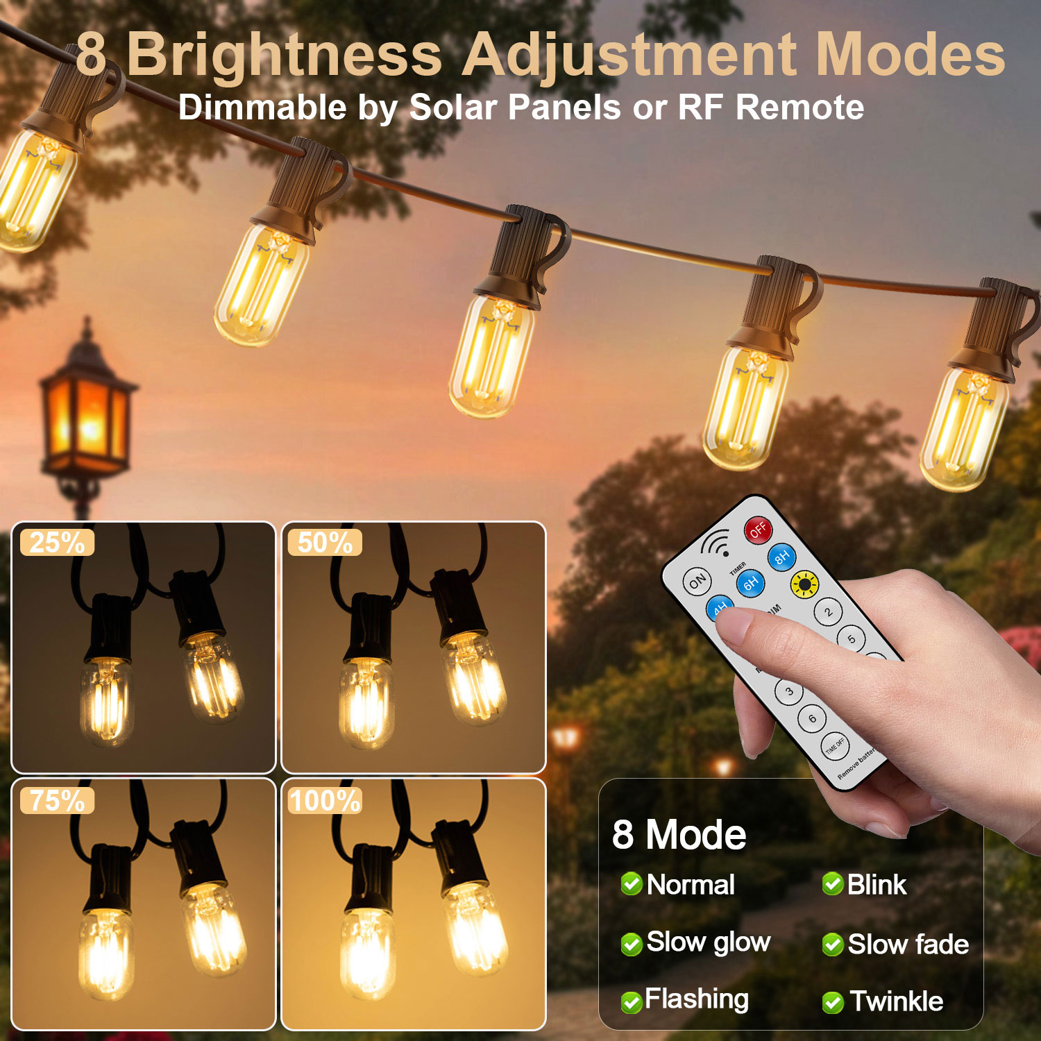 LED T22 Güneş Dize Işıklar 8 M - String Light Bistro incelemesi ve fiyatı