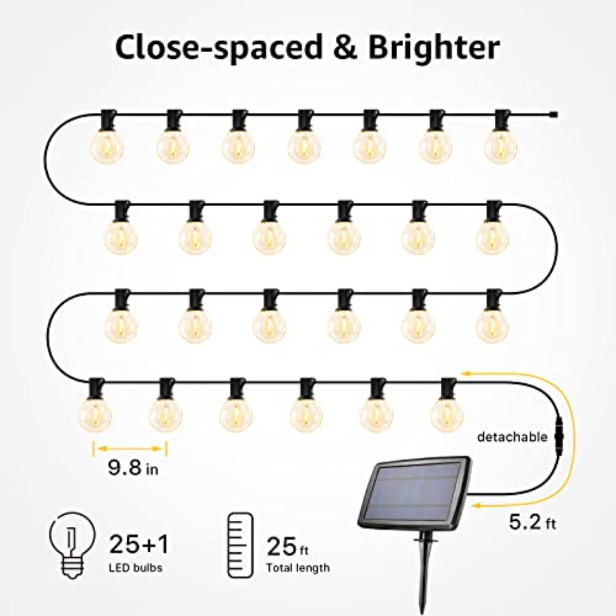 Güneş Enerjili Dış Mekan Dize  - String Light Bistro incelemesi ve fiyatı