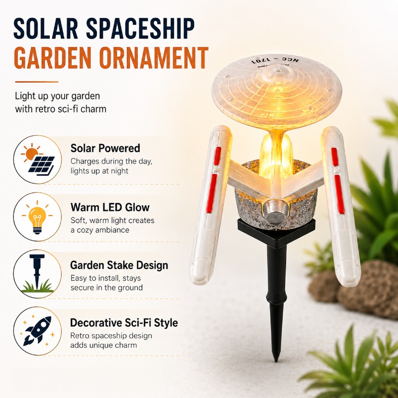Star Trek USS Enterprise Solar - Halo Outdoor Lighting incelemesi ve fiyatı