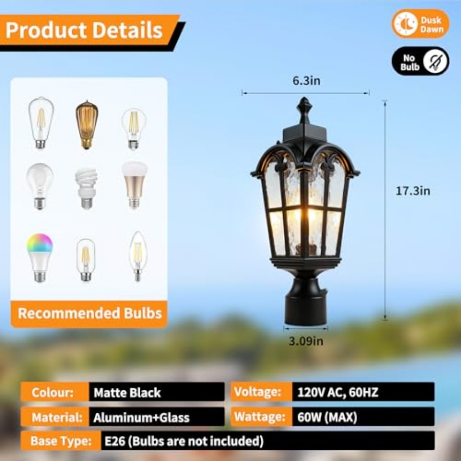 Sensörlü Dış Mekan Direk Lamba - Outdoor Lighting Fixtures incelemesi ve fiyatı