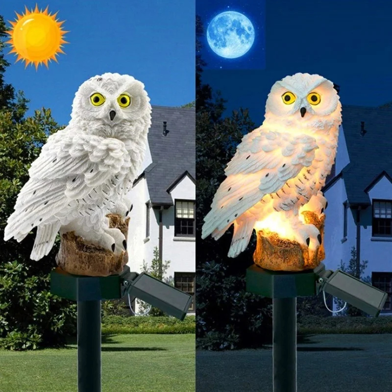 Güneş Enerjili Baykuş Heykeli  - Zinc Outdoor Lighting incelemesi ve fiyatı