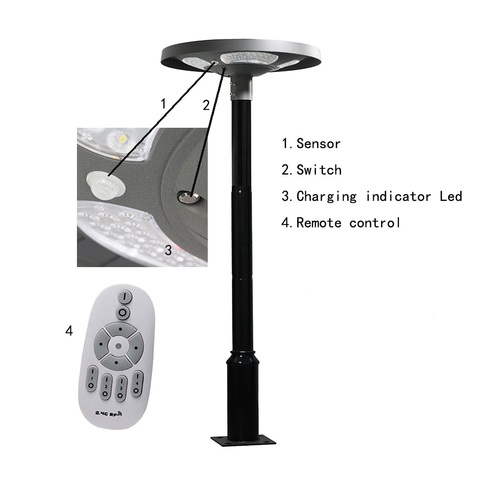Su geçirmez IP65 UFO Solar LED - Outdoor Lighting Poles incelemesi ve fiyatı