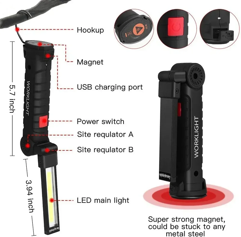 LED COB El Feneri USB Şarj Edi - Zinc Outdoor Lighting incelemesi ve fiyatı