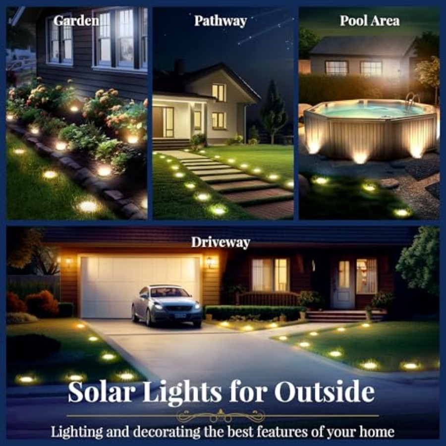 Güneş Enerjili Zemin Lambaları - Outdoor Lighting For Garden incelemesi ve fiyatı